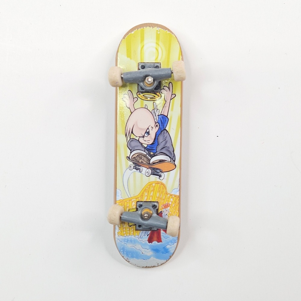 Tech Deck Vintage 96mm Mini Skateboard Angel Kid Pearly Gates Graphic